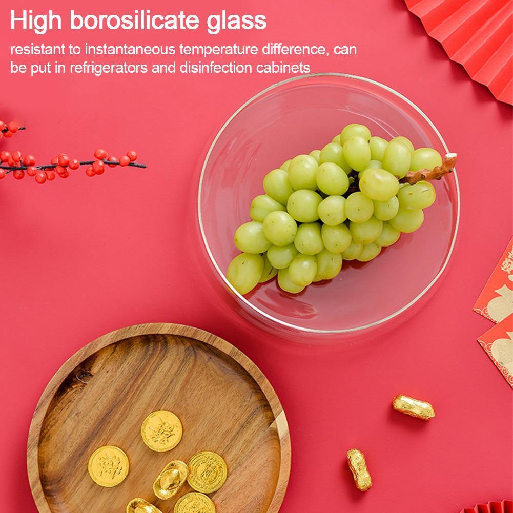 Lisslune | Elegant Glass Bowl Dried Food Storage Box