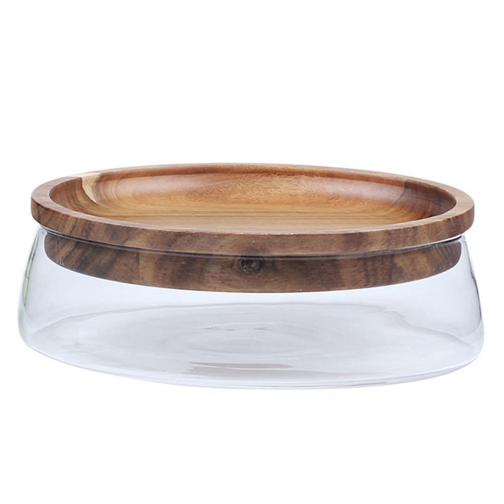 Lisslune | Elegant Glass Bowl Dried Food Storage Box