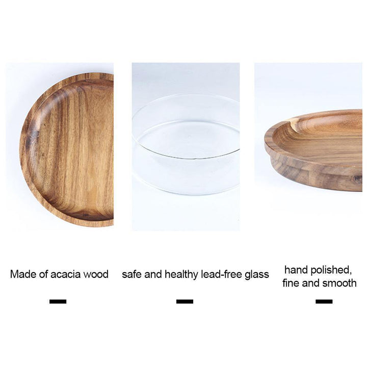 Lisslune | Elegant Glass Bowl Dried Food Storage Box