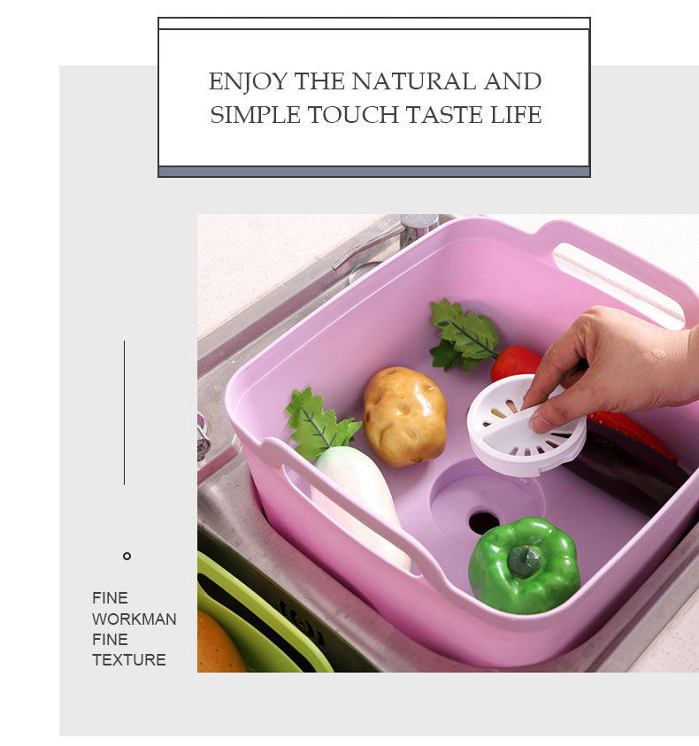 Lisslune | Portable Large Vegetable Washer Drain Basket