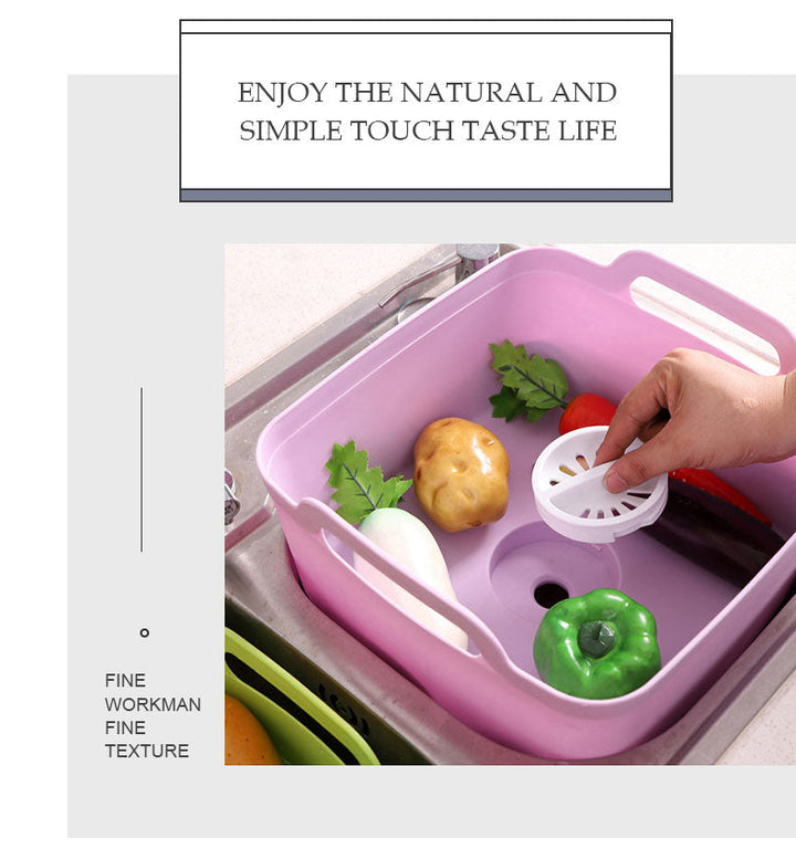Lisslune | Portable Large Vegetable Washer Drain Basket