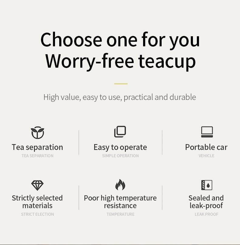 Lisslune | Double Glass Portable Eco-Friendly Tea Infuser