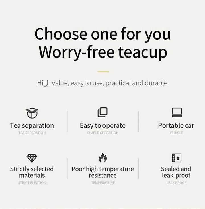 Lisslune | Double Glass Portable Eco-Friendly Tea Infuser