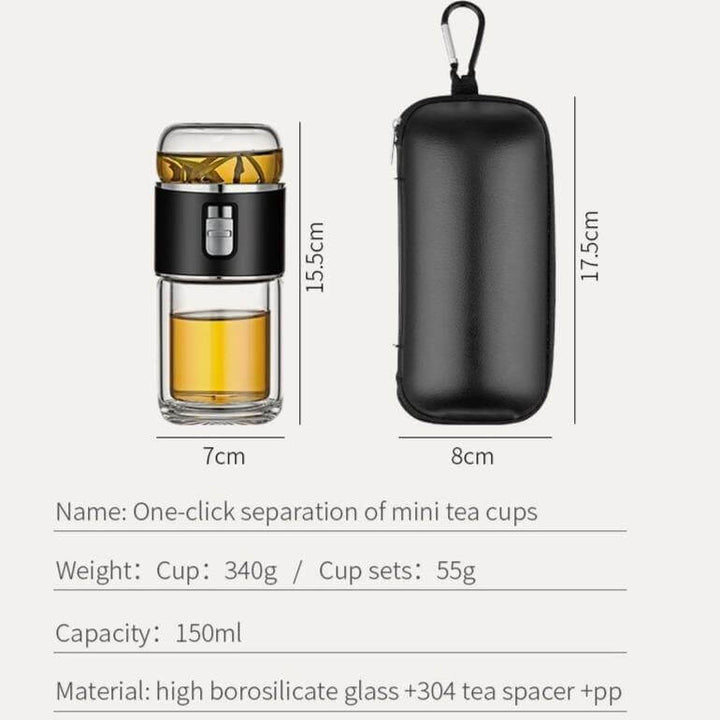Lisslune | Double Glass Portable Eco-Friendly Tea Infuser