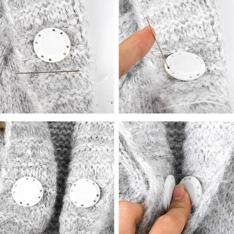 Lisslune | 5PCS High-Grade Invisible Plastic Magnet Button Set