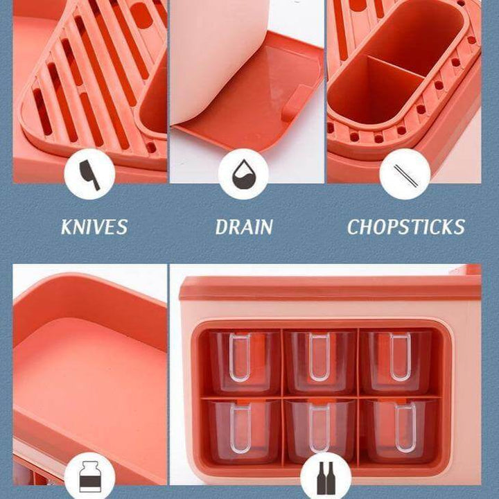 Lisslune | Multifunctional Kitchen Silverware Grain Storage Organizer