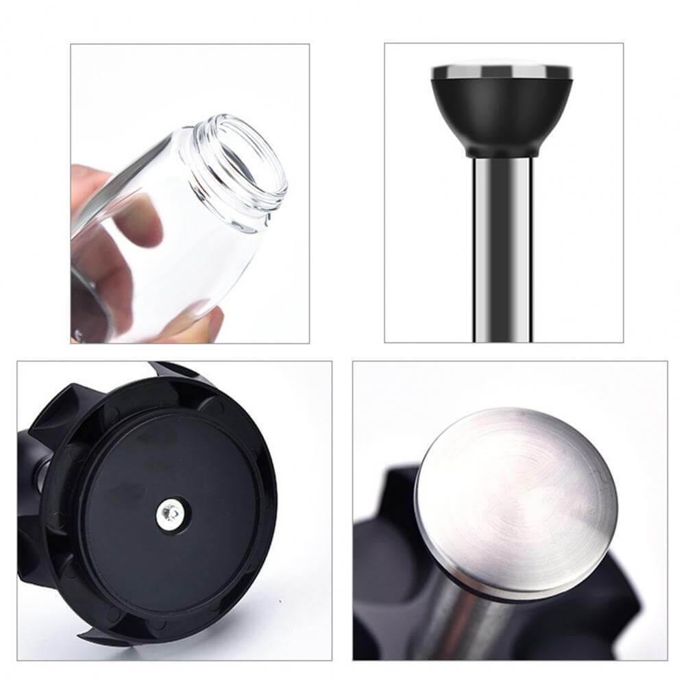 Lisslune | Smart Rotating Stainless Steel Glass Seasoning Set