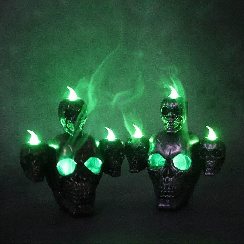 Lisslune | Led Candle Scary Halloween Skull Head Lamp