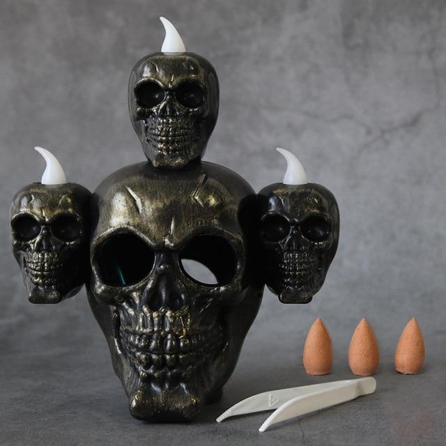 Lisslune | Led Candle Scary Halloween Skull Head Lamp