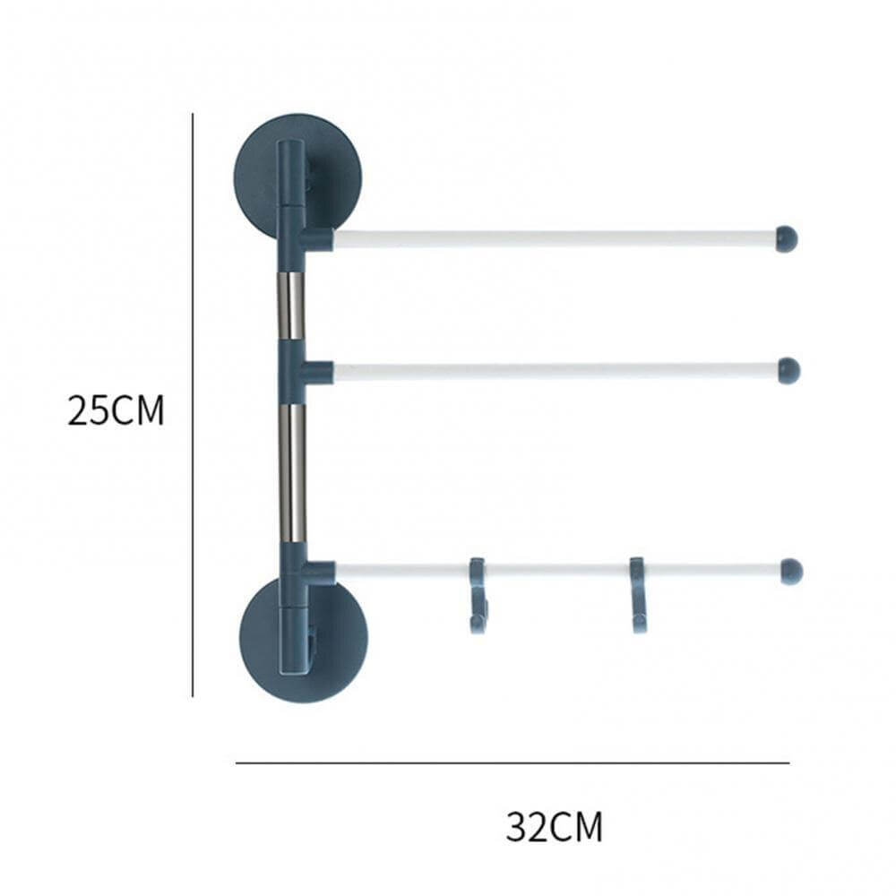 Lisslune | Wall-Mounted Rotating Multi-Layer Towel Rack