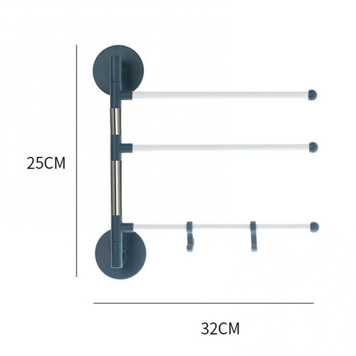 Lisslune | Wall-Mounted Rotating Multi-Layer Towel Rack