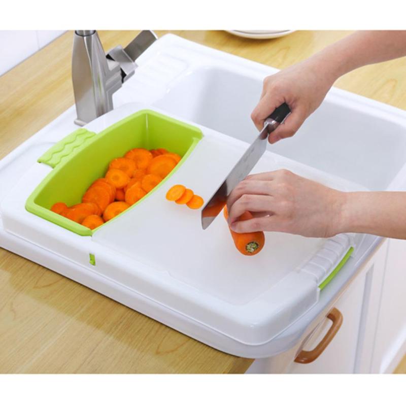 Lisslune | Portable Cutting Board Vegetable Drainer