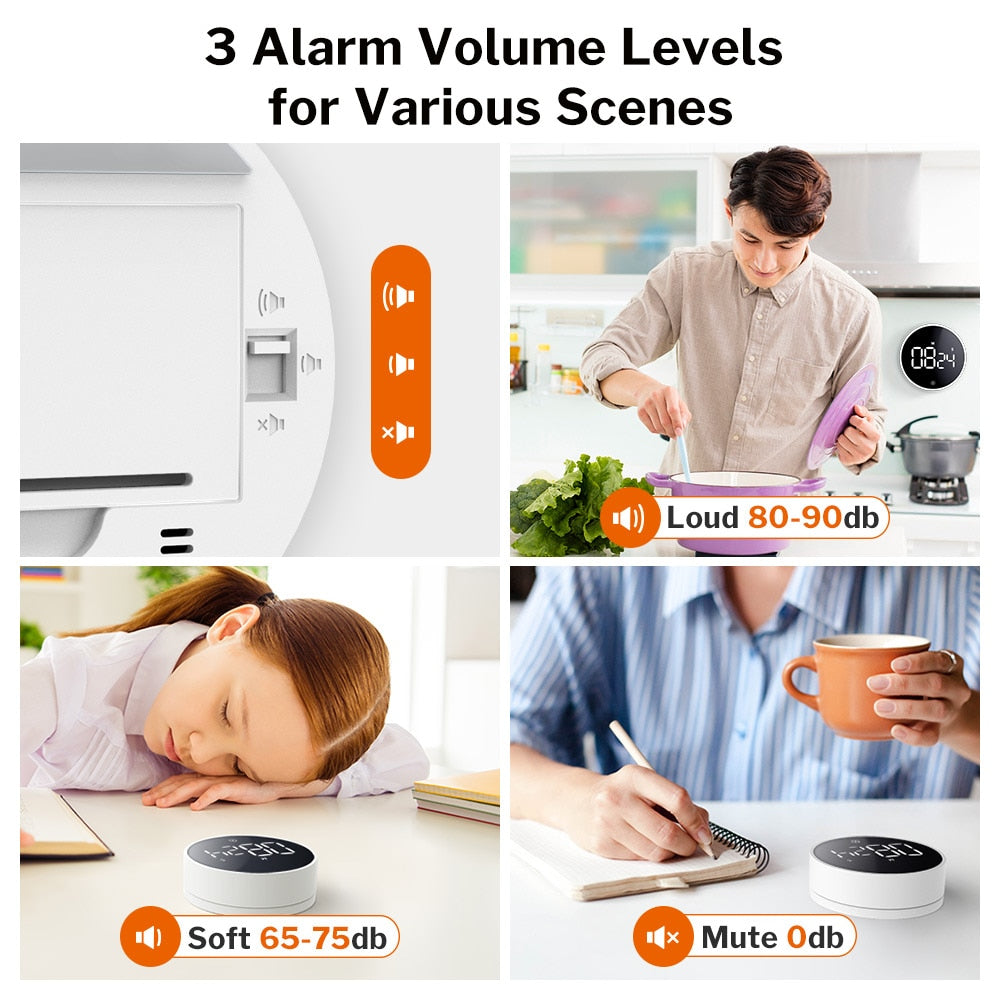 Lisslune | Digital LED Magnetic Kitchen Timer