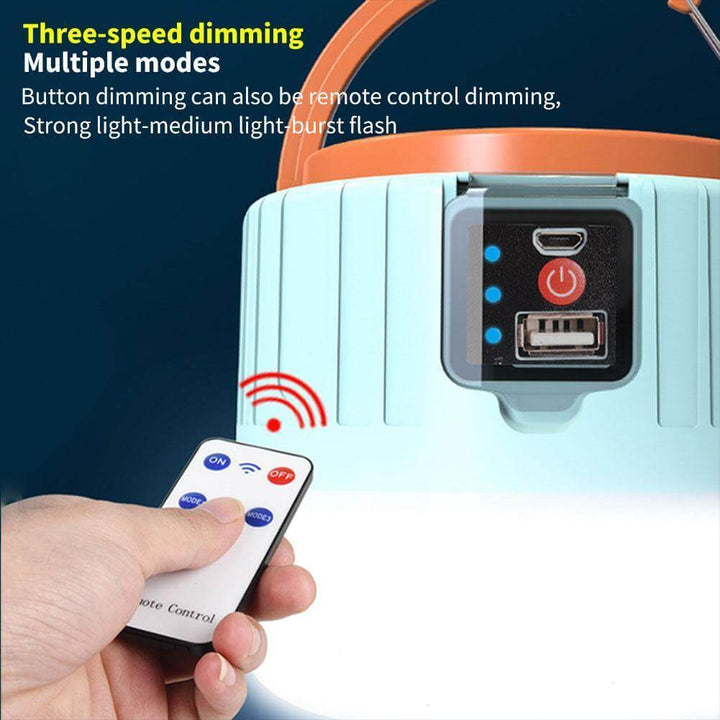 Lisslune | Weatherproof Solar Rechargeable Camping LED Lamp