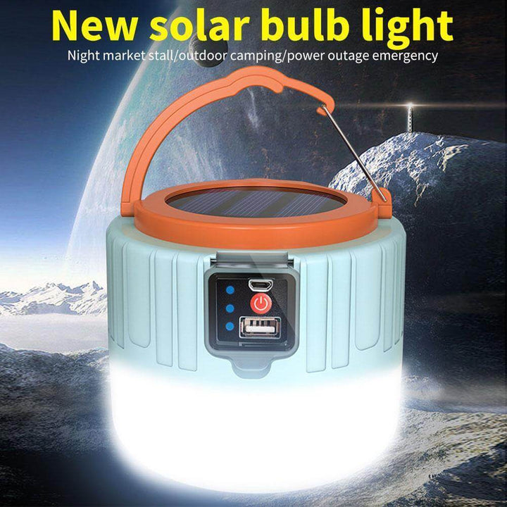 Lisslune | Weatherproof Solar Rechargeable Camping LED Lamp