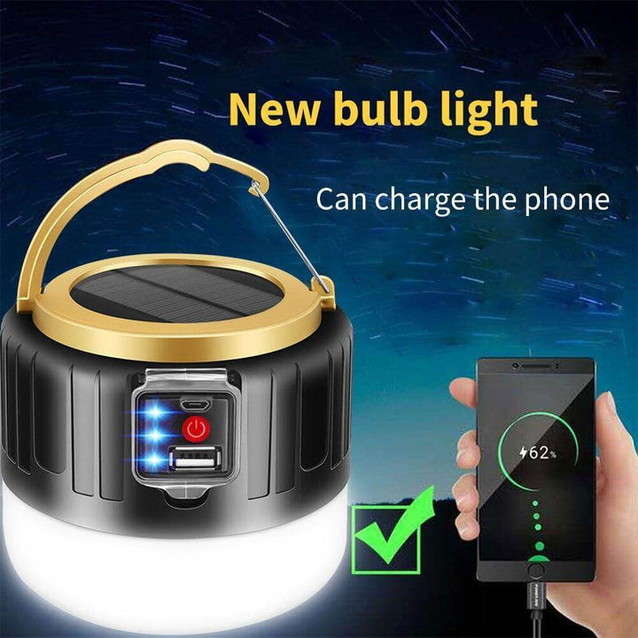 Lisslune | Weatherproof Solar Rechargeable Camping LED Lamp