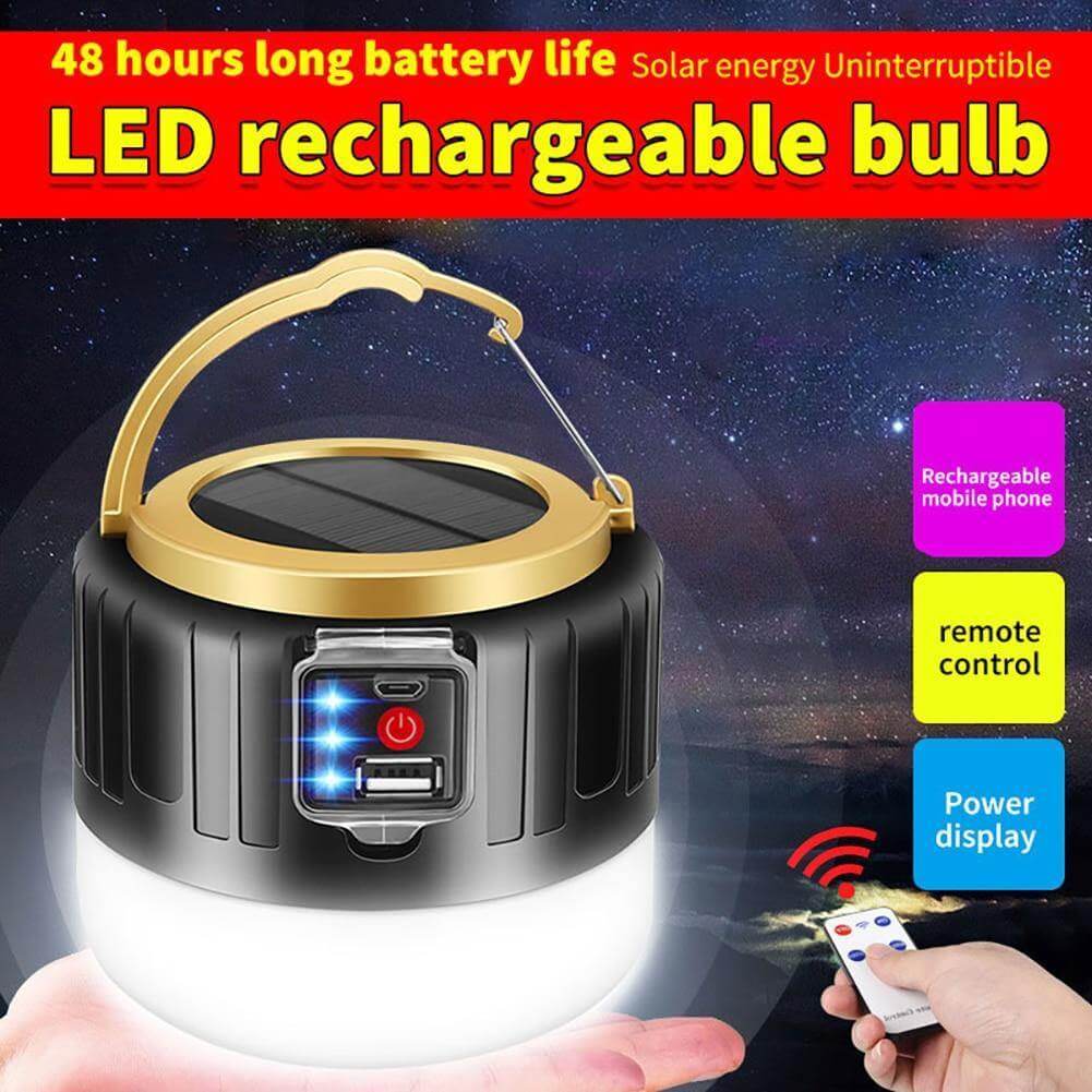 Lisslune | Weatherproof Solar Rechargeable Camping LED Lamp