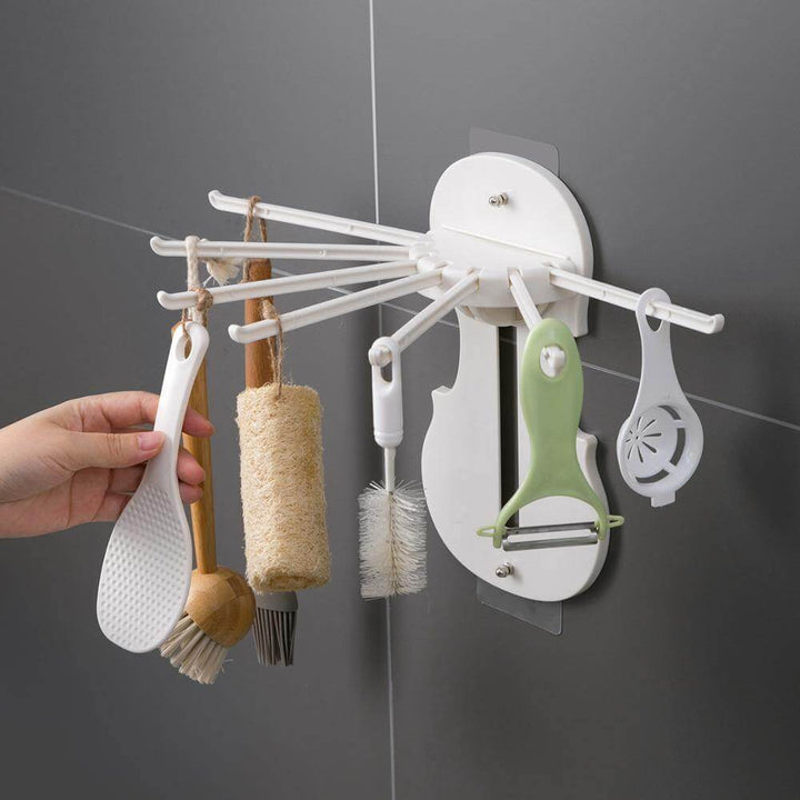 Lisslune | No-Drill Foldable Wall-Mounted Kitchen Storage Rack