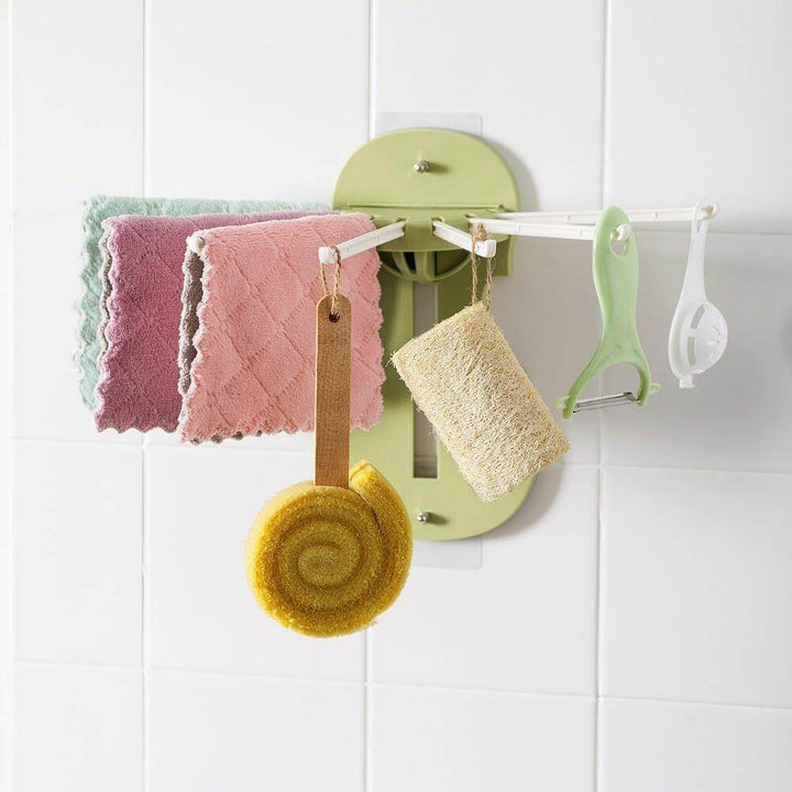 Lisslune | No-Drill Foldable Wall-Mounted Kitchen Storage Rack