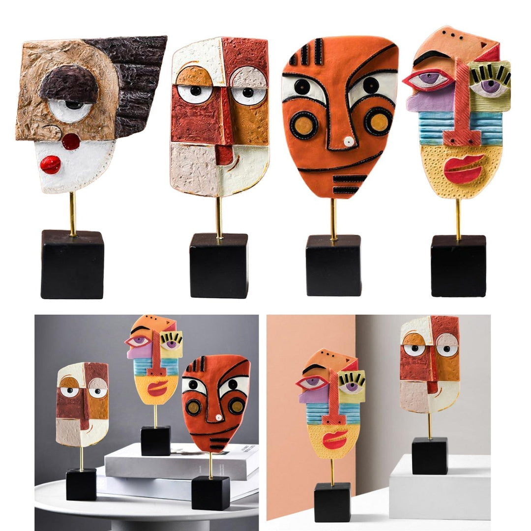 Lisslune | Abstract Pop Art Face Home Sculpture