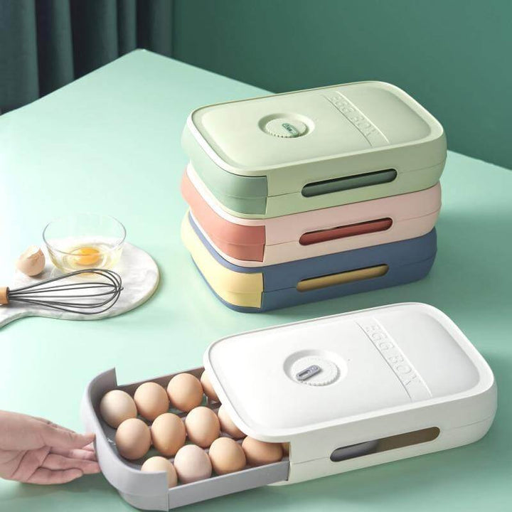 Lisslune | Stackable Refrigerator Egg Storage Drawer Box