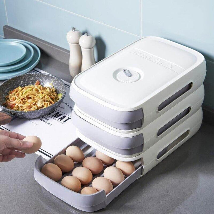 Lisslune | Stackable Refrigerator Egg Storage Drawer Box