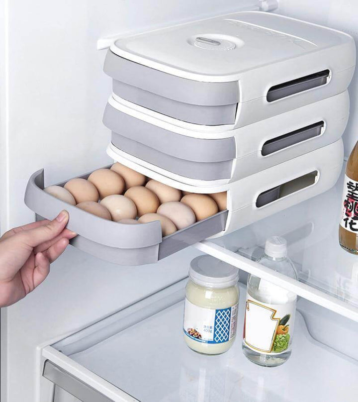 Lisslune | Stackable Refrigerator Egg Storage Drawer Box
