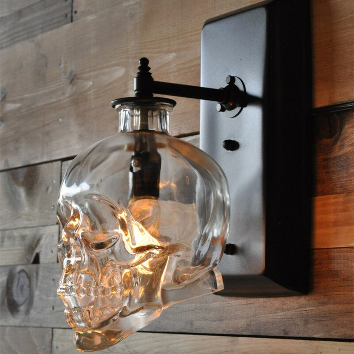 Lisslune | Retro Skull Glass Pendant Light
