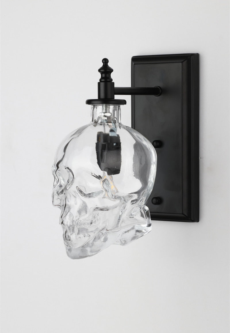 Lisslune | Retro Skull Glass Pendant Light
