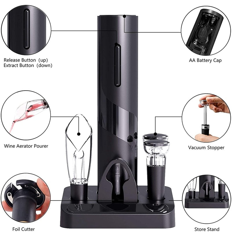 Lisslune | New Style Rechargeable Automatic Wine Bottle Opener