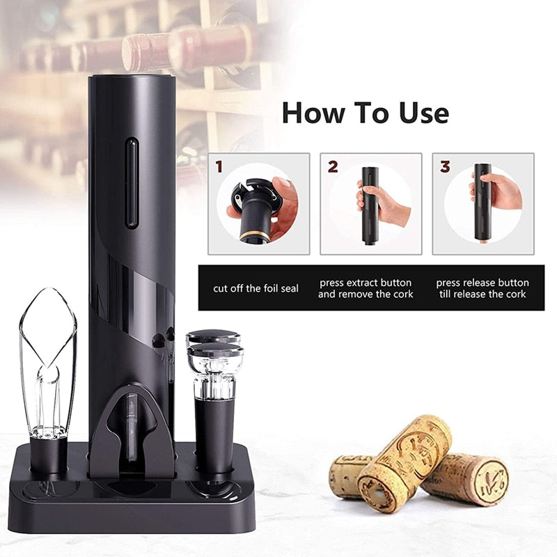 Lisslune | New Style Rechargeable Automatic Wine Bottle Opener
