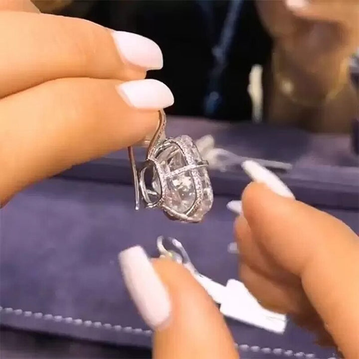 Lisslune | Luxury White Cubic Zirconia Dangle Earring Women