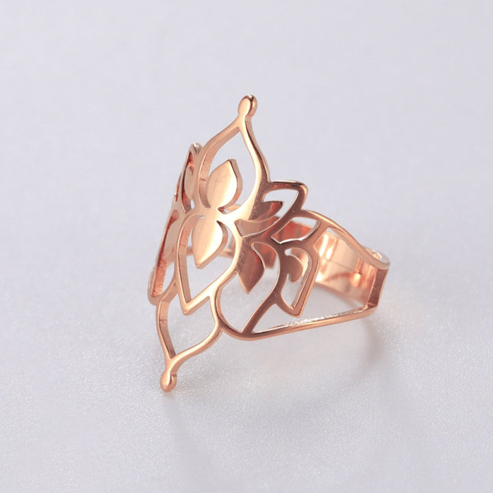 Lisslune | Buddha Vintage Lotus Rings for Women