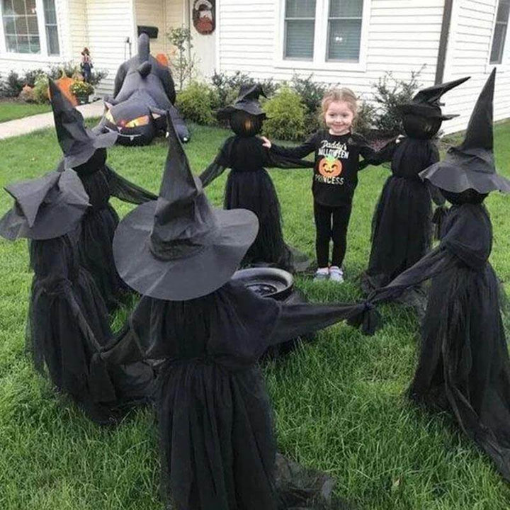 Lisslune | 3Pcs Voice Control Halloween Witch Decoration Light Set
