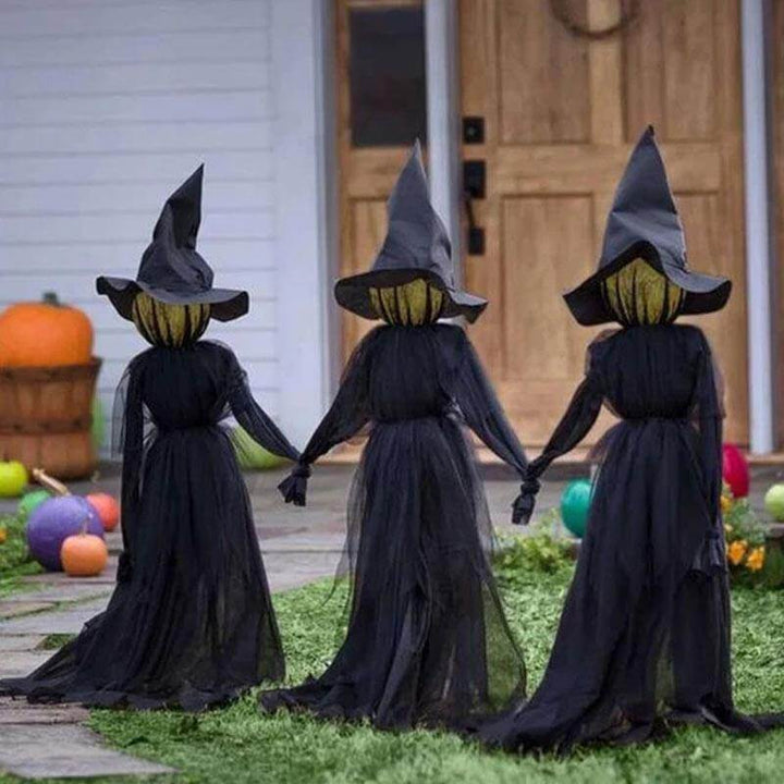 Lisslune | 3Pcs Voice Control Halloween Witch Decoration Light Set