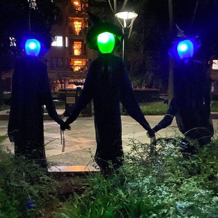 Lisslune | 3Pcs Voice Control Halloween Witch Decoration Light Set