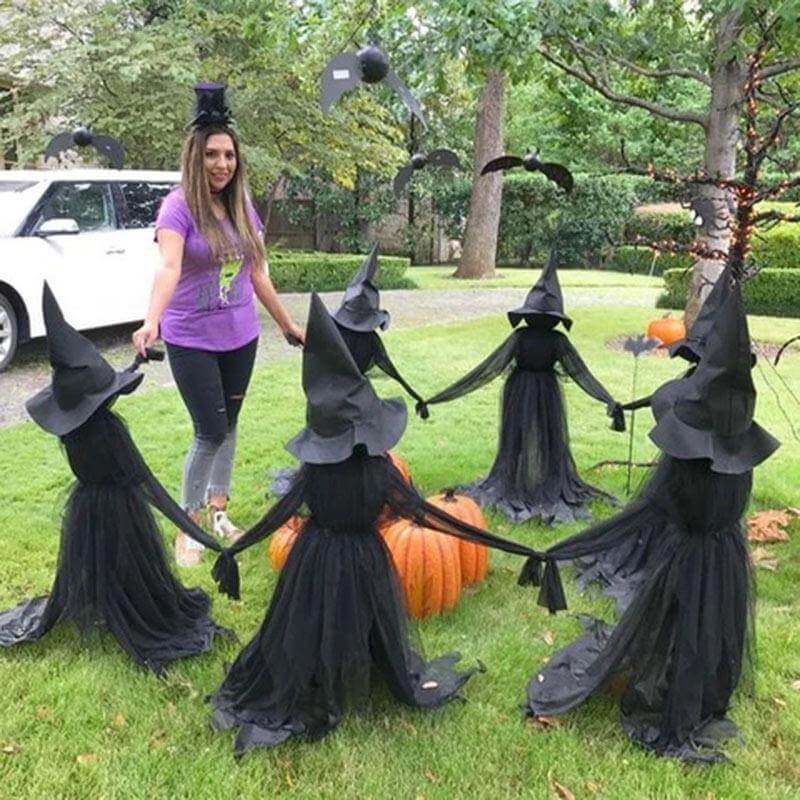 Lisslune | 3Pcs Voice Control Halloween Witch Decoration Light Set
