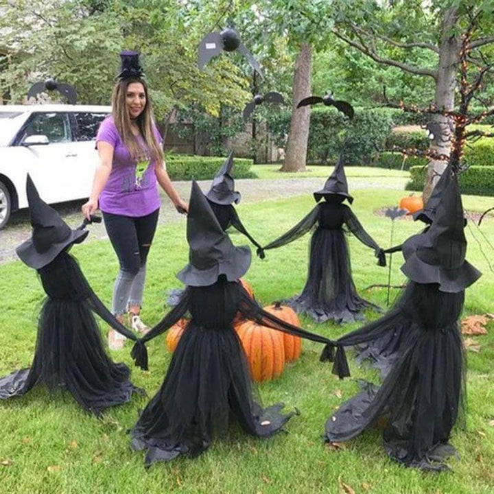 Lisslune | 3Pcs Voice Control Halloween Witch Decoration Light Set