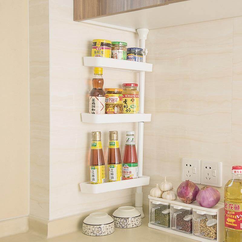Lisslune | Punch Free Rotating 3-Layer Kitchen Spice Organizer
