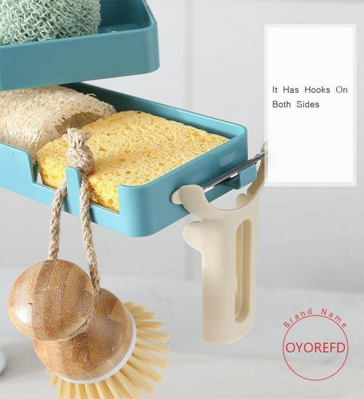 Lisslune | Multilayer Rotatable Kitchen Sink Drain Organizer