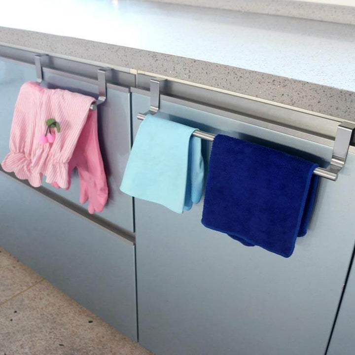 Lisslune | Metal Durable Stainless Steel Cabinet Towel Hanger
