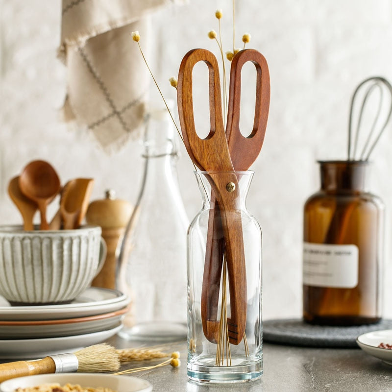 Lisslune | Creative Kitchen Wooden Tongs