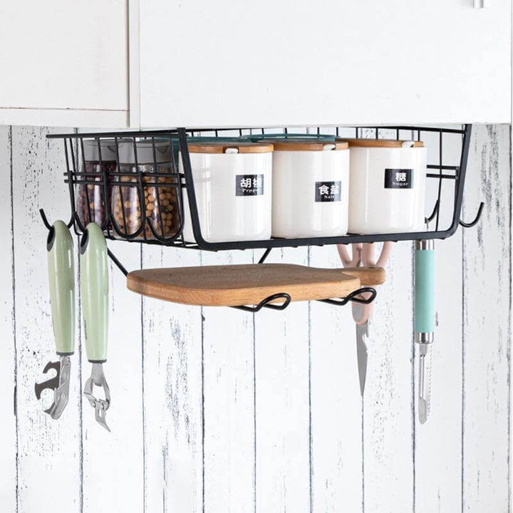 Lisslune | Easy Hang Kitchen Cabinet Storage Organizer Rack
