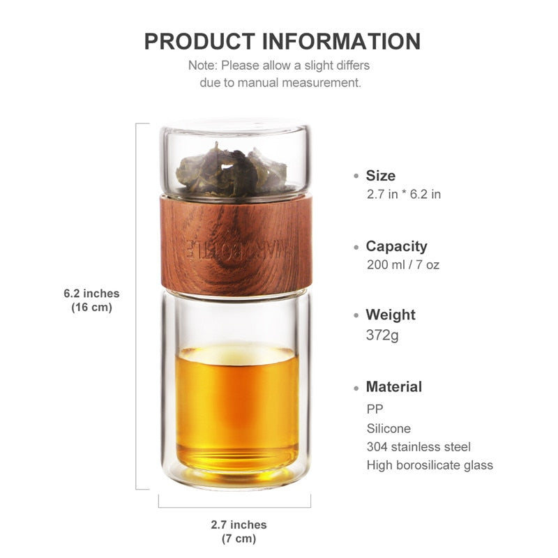 Lisslune | Simple Portable Glass Tea Infuser