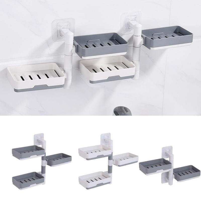 Lisslune | Wall-Mounted Multi Layer Rotatable Soap Holder