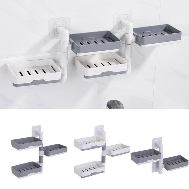 Lisslune | Wall-Mounted Multi Layer Rotatable Soap Holder