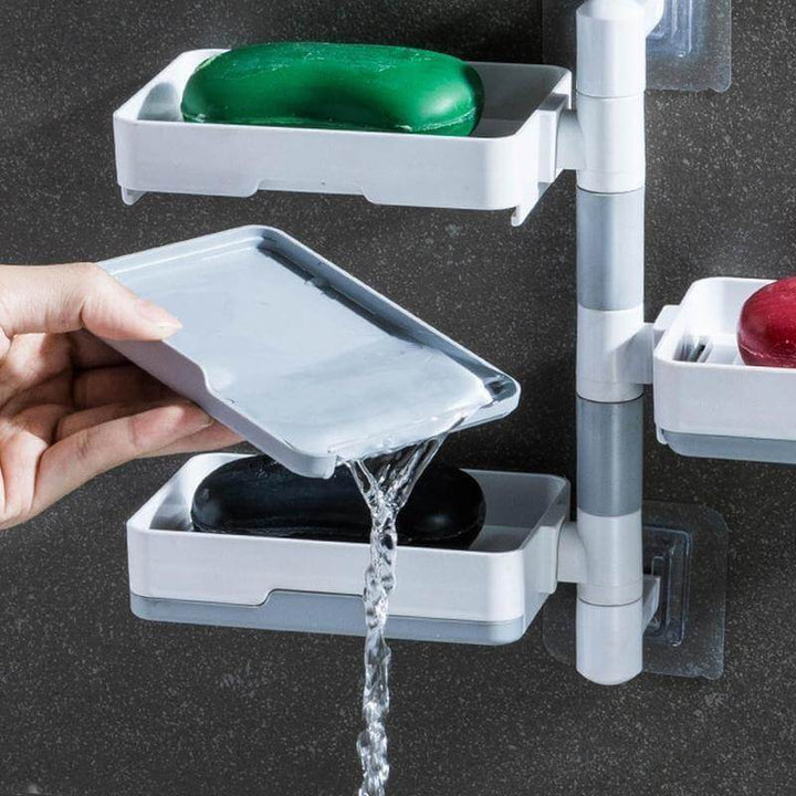 Lisslune | Wall-Mounted Multi Layer Rotatable Soap Holder
