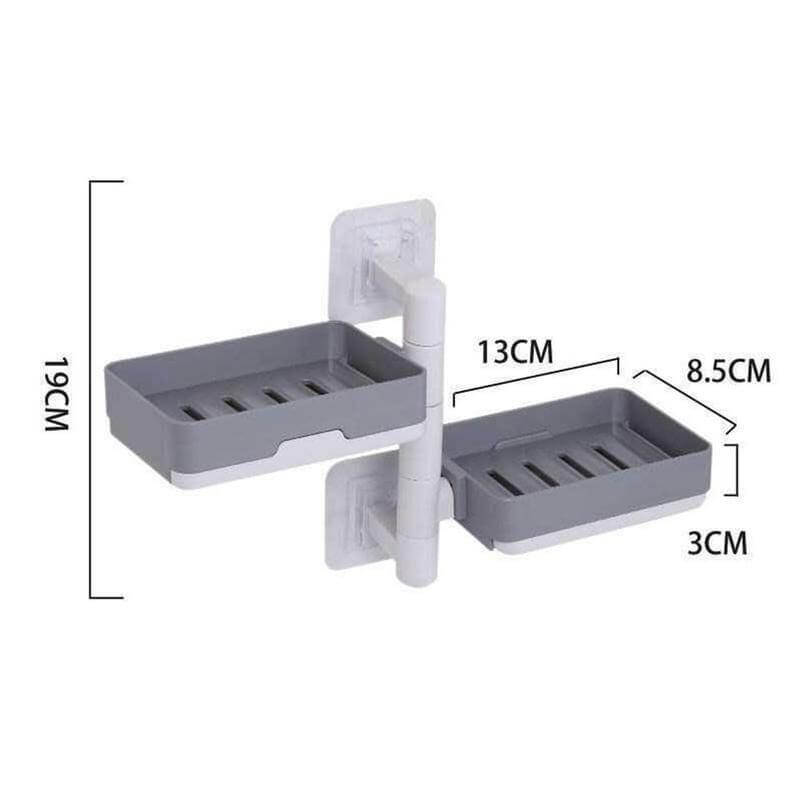 Lisslune | Wall-Mounted Multi Layer Rotatable Soap Holder