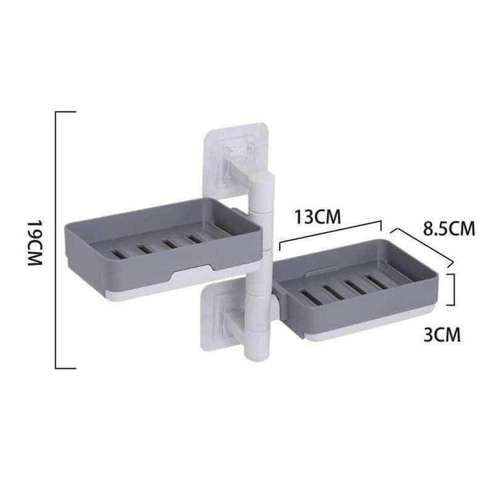 Lisslune | Wall-Mounted Multi Layer Rotatable Soap Holder