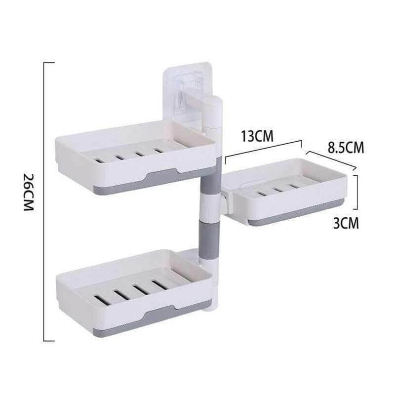 Lisslune | Wall-Mounted Multi Layer Rotatable Soap Holder